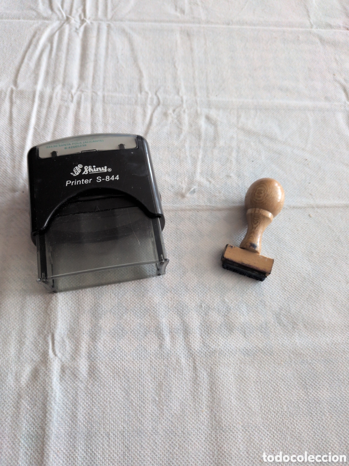 Escriban&iacute;a: Lote de 2 sellos de caucho