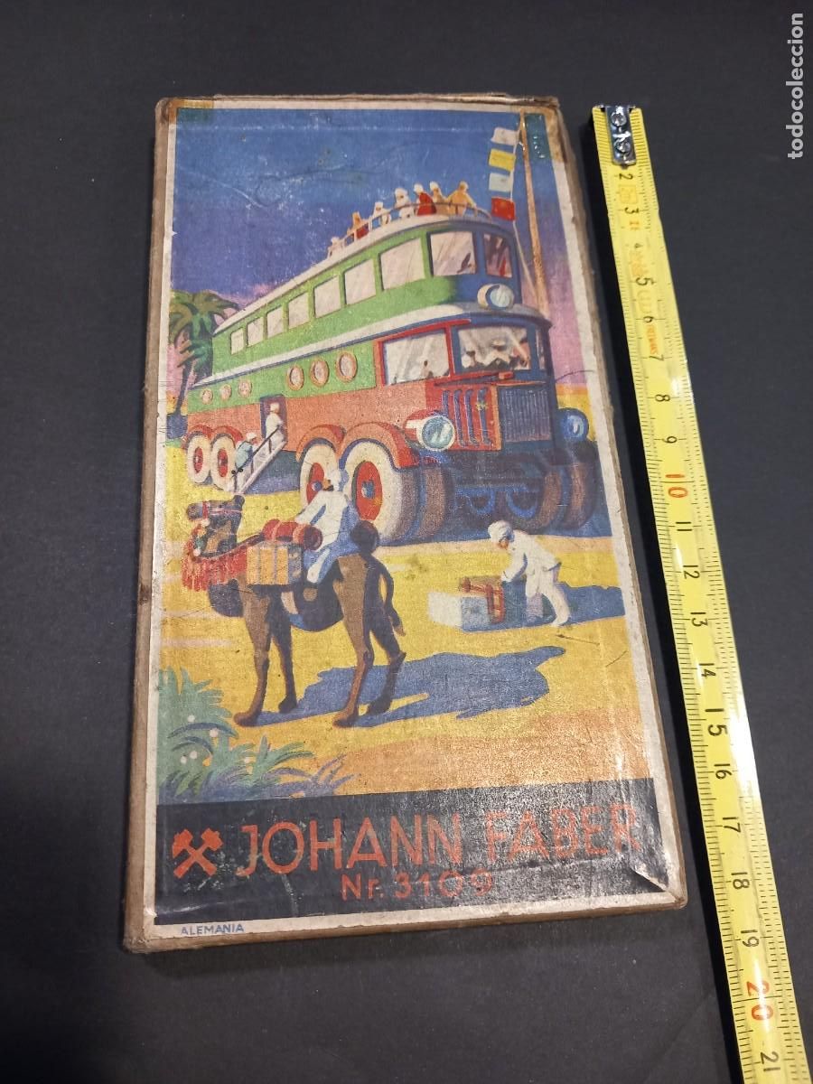 Escriban&iacute;a: JOHANN FABER ANTIGUA CAJA CON L&Aacute;PICES DE COLORES A&Ntilde;OS 30 / COMPRA M&Iacute;NIMA 5&euro;