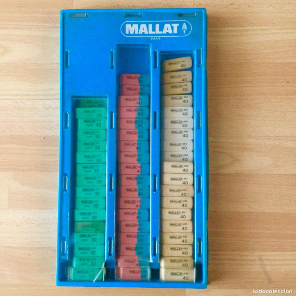 Escriban&iacute;a: Expositor de gomas Mallat. 24 x 45 cms. A&ntilde;os 80. - Foto 1