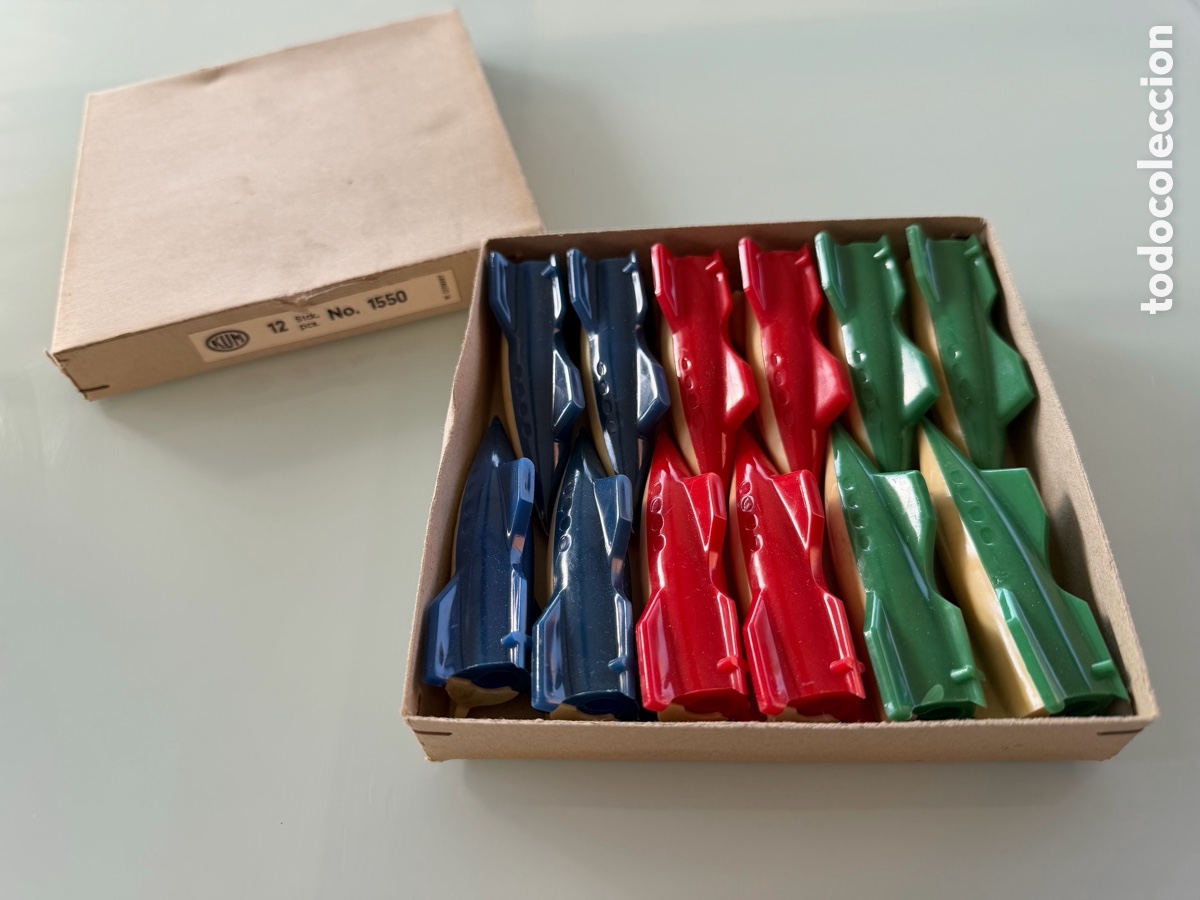 Escriban&iacute;a: LOTE 12 SACAPUNTAS KUM COHETE CAJA ORIGINAL