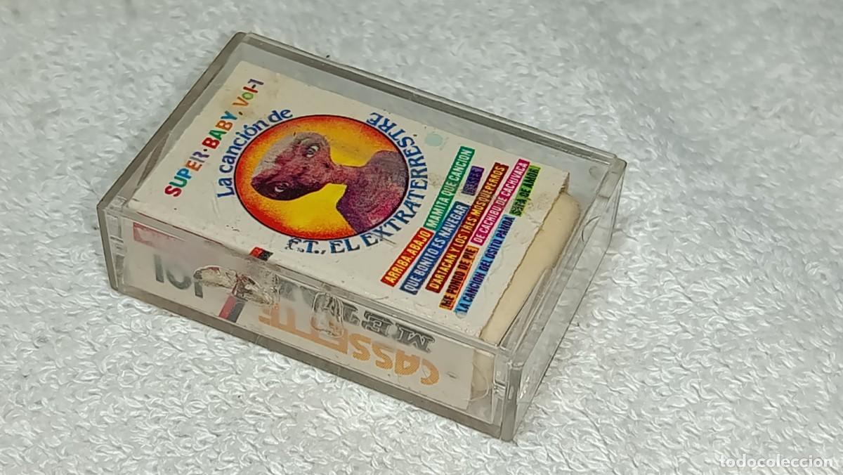 Escriban&iacute;a: ANTIGUA GOMA DE BORRAR EN FORMA DE CASETTE SUPER BABY VOL. 1 E.T ET EL EXTRATERRESTRE A&Ntilde;OS 80