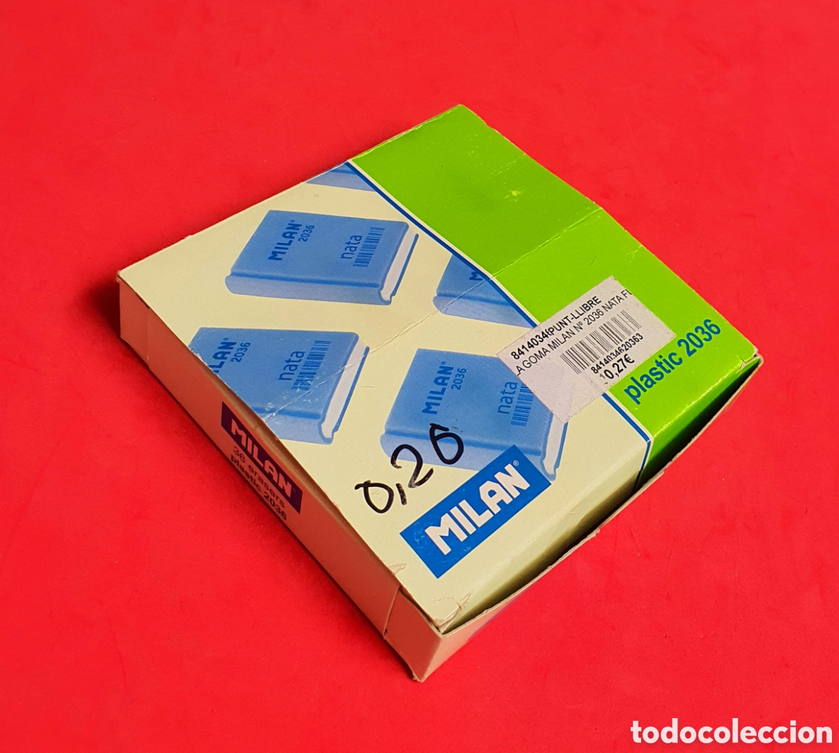 Escriban&iacute;a: GOMA MILAN NATA 2036 - GOMA DE BORRAR MILAN - CAJA COMPLETA ORIGINAL DE LA &Eacute;POCA