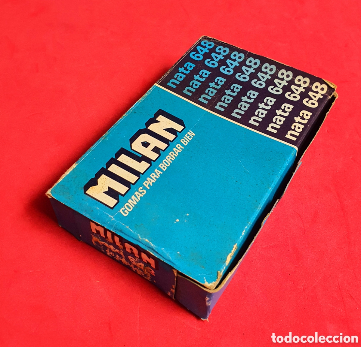 Escriban&iacute;a: GOMA MILAN NATA 648 - GOMA DE BORRAR MILAN - CAJA COMPLETA ORIGINAL DE LA &Eacute;POCA