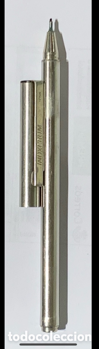 Escriban&iacute;a: Rotulador INOXCROM. Fine Line. Acero. Spain. A&ntilde;os 70.