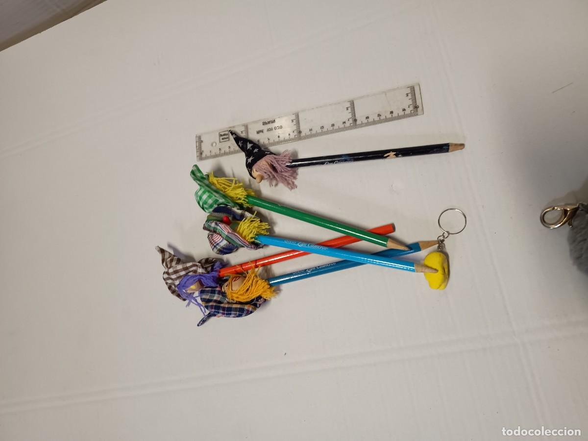 Escriban&iacute;a: LOTE de l&aacute;pices con cabeza de bruja