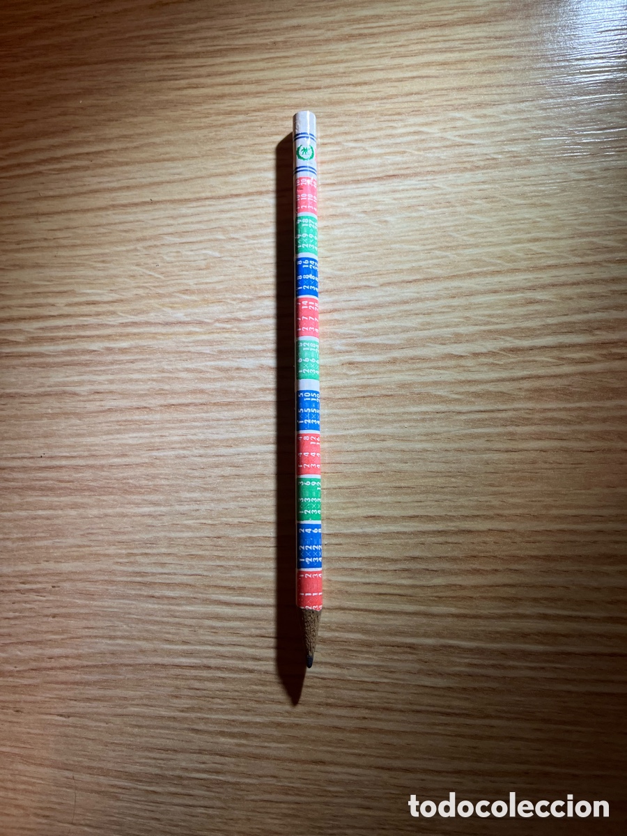 Escriban&iacute;a: Lapicero HISPANIA con las tablas de multiplicar. L&aacute;piz - Foto 2