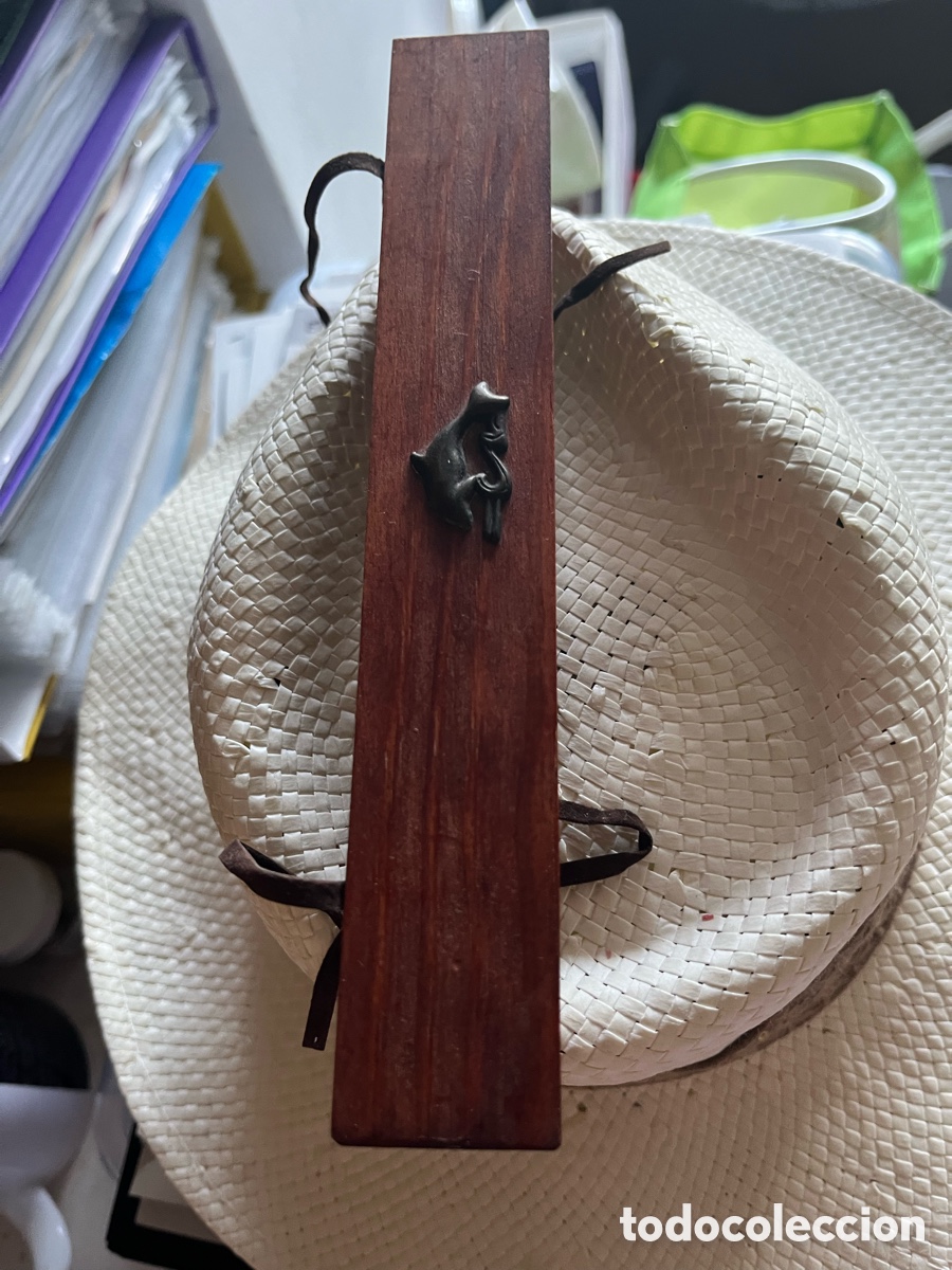 Escriban&iacute;a: Estuche de madera con pluma de tintero vintage - Foto 4