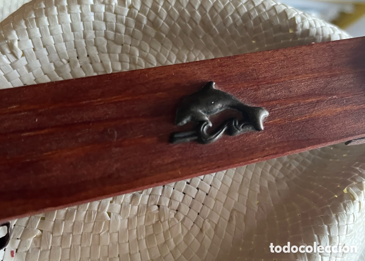 Escriban&iacute;a: Estuche de madera con pluma de tintero vintage - Foto 5