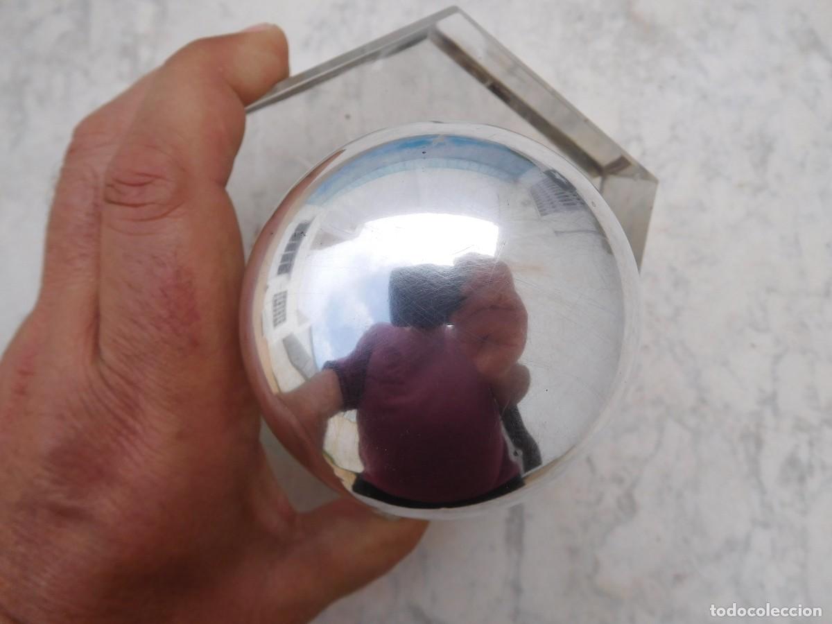 Escriban&iacute;a: Tintero alem&aacute;n antiguo de cristal y plata de Wilhelm Binder - Foto 8