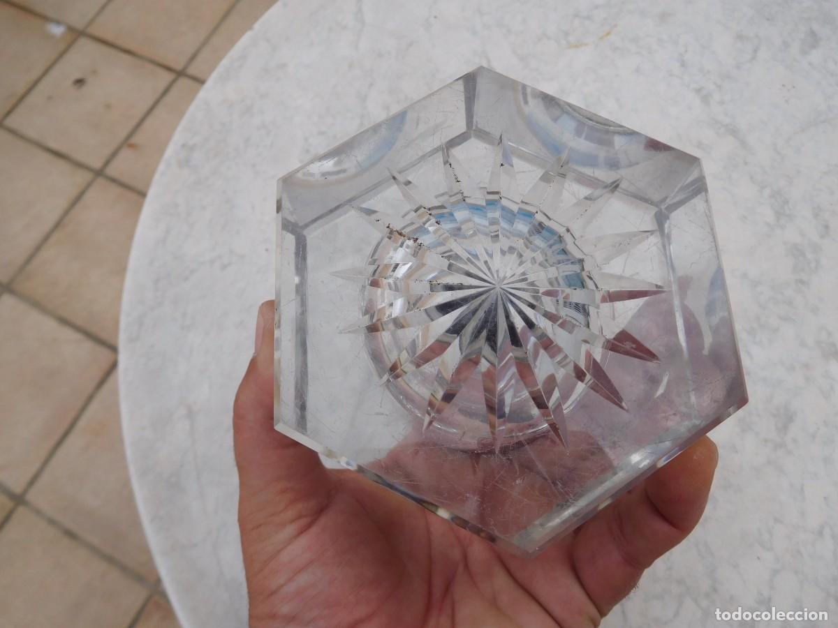 Escriban&iacute;a: Tintero alem&aacute;n antiguo de cristal y plata de Wilhelm Binder - Foto 13