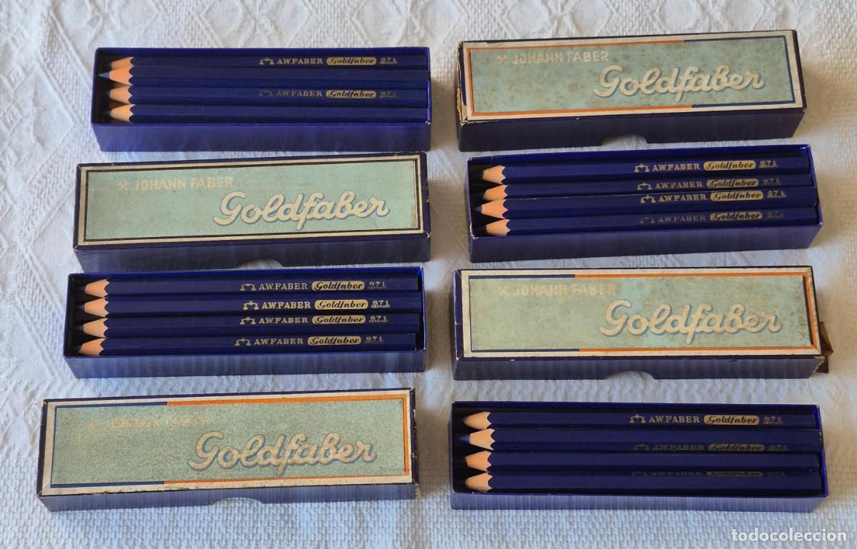 Escriban&iacute;a: JOHANN FABER &ndash; GOLDFABER &ndash; 871 &ndash; Germany - lote 4 cajas de 12 l&aacute;pices-estuche cart&oacute;n