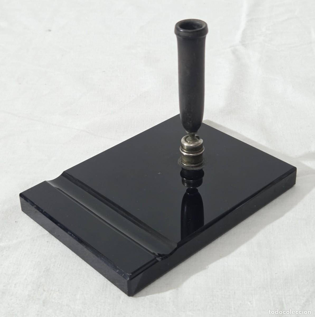 Escriban&iacute;a: Escribania de vidrio o cristal negro - Foto 2