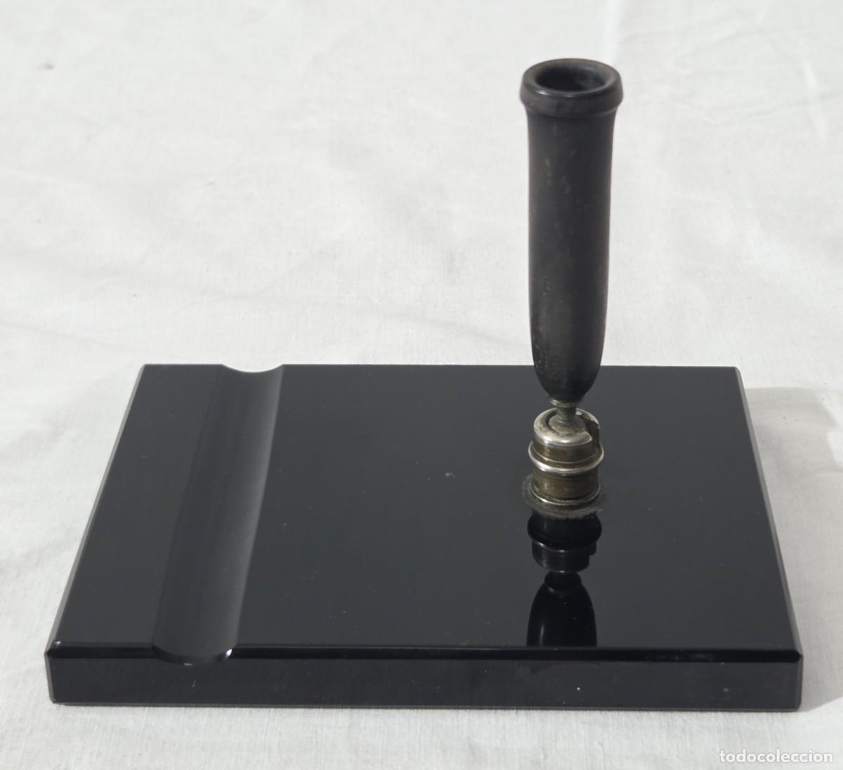 Escriban&iacute;a: Escribania de vidrio o cristal negro - Foto 3