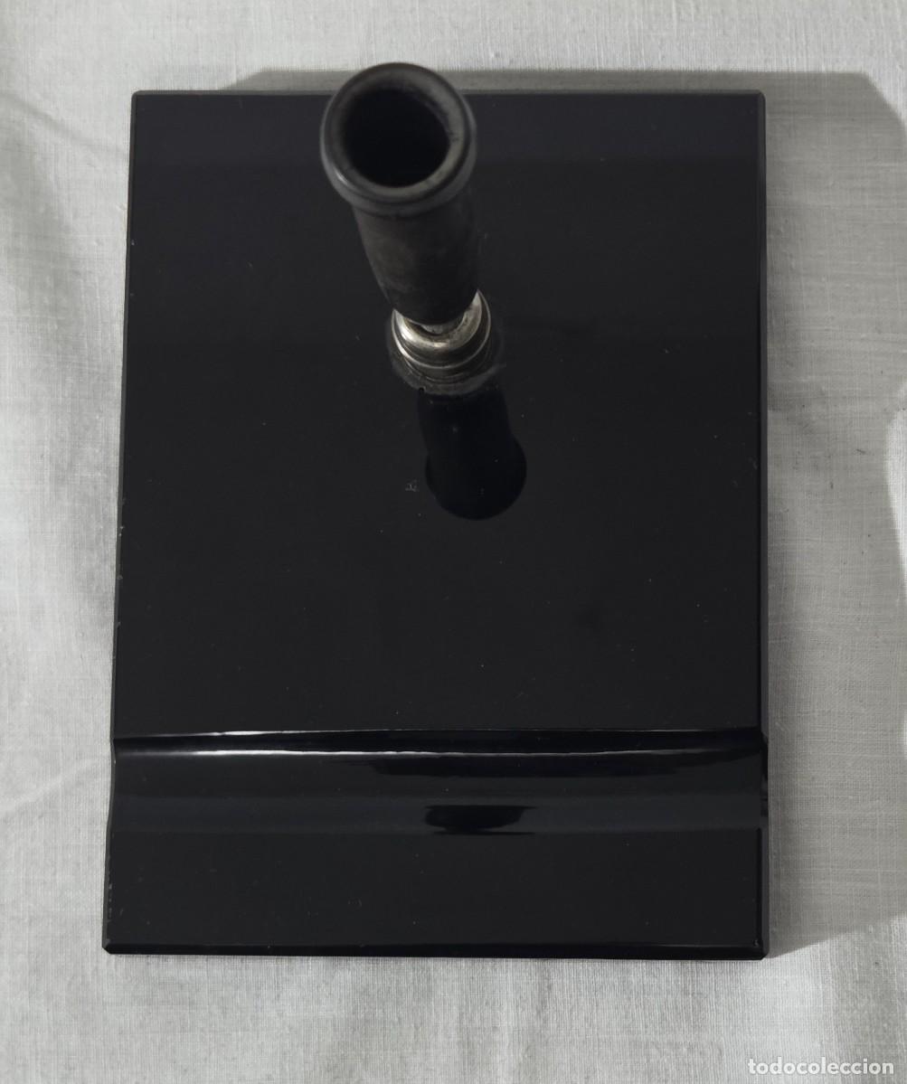 Escriban&iacute;a: Escribania de vidrio o cristal negro - Foto 6