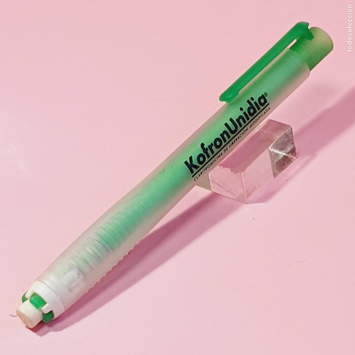 Escriban&iacute;a: GOMA BORRAR-TIPO BOL&Iacute;GRAFO-NUEVO-PUBLICIDAD:ZAMEN&Eacute;7KOFRONUNIDIA-VERDE TRANSLUCENT-VER FOTOGRAF&Iacute;AS.