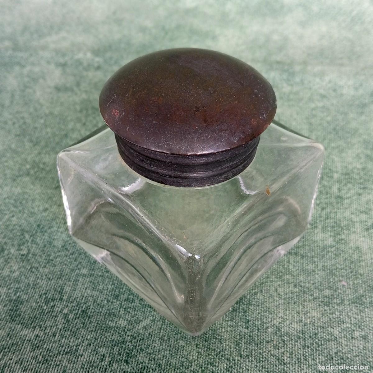 Escriban&iacute;a: ANTIGUO TINTERO DE CRISTAL