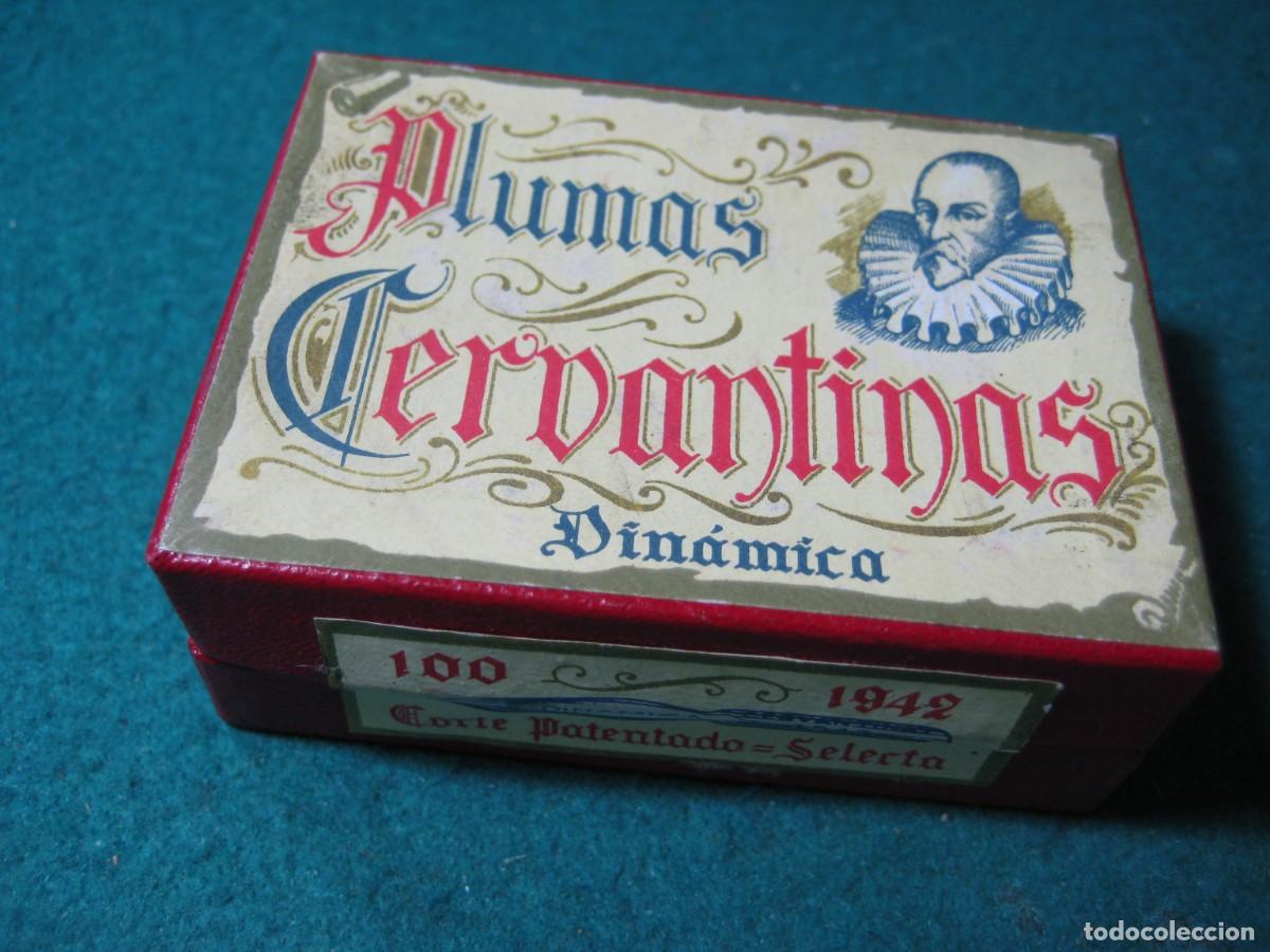 Escriban&iacute;a: CAJA PRECINTADA DE 100 PLUMILLAS DE MEDIADOS DEL SIGLO XX