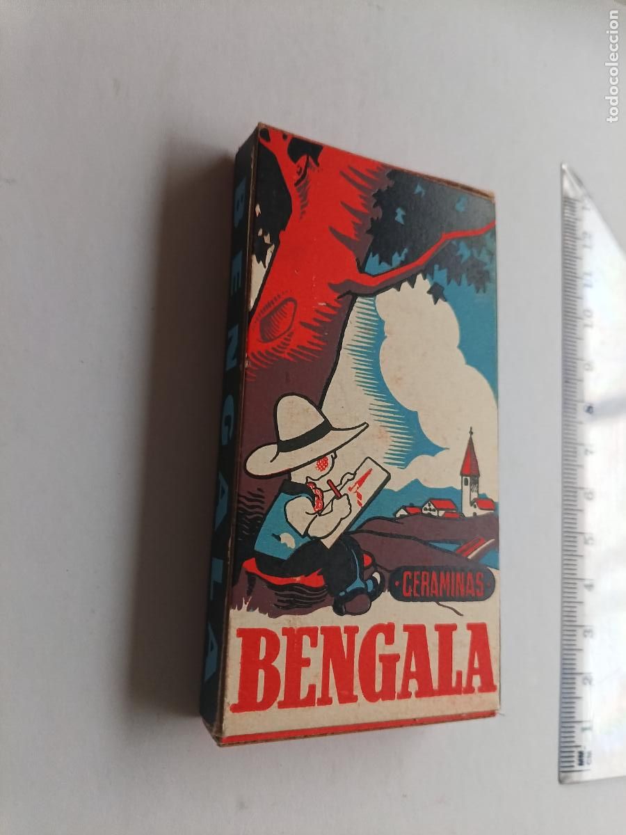 Escriban&iacute;a: CERAMINAS BENGALA, CAJA PINTURAS a&ntilde;os 40-50 , PINTURAS DE CERA