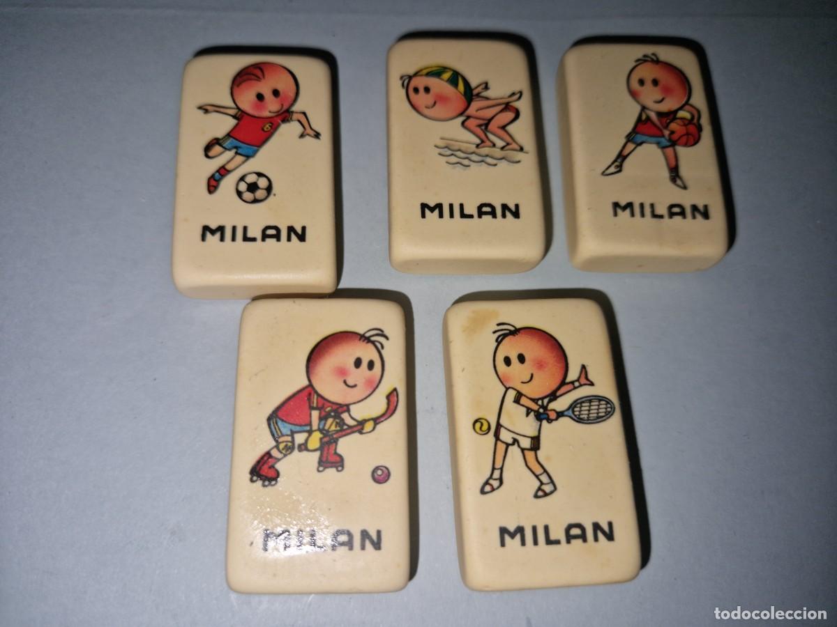 Escriban&iacute;a: GOMA DE BORRAR MILAN SERIE DEPORTES- 5 GOMAS