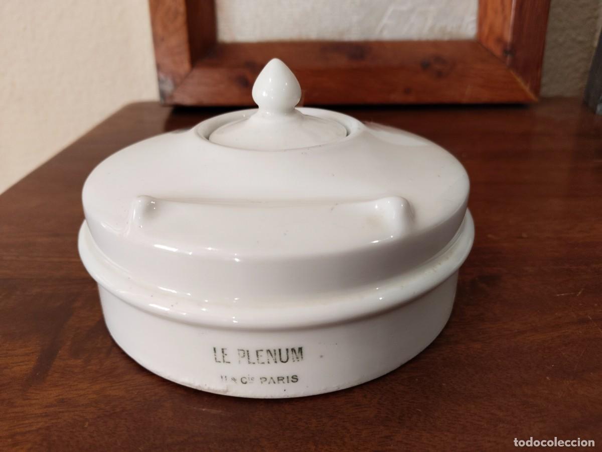 Escriban&iacute;a: Tintero en porcelana Le Plenum, Limoges, Francia. Buen estado.