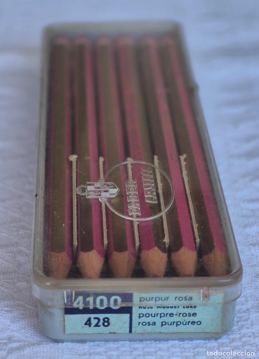 Escriban&iacute;a: A.W.FABER CASTELL&ndash;GOLDFABER n&ordm; 4100 / 428 rosa purp&uacute;reo &ndash;Germany-caja 12 l&aacute;pices-estuche pl&aacute;stico