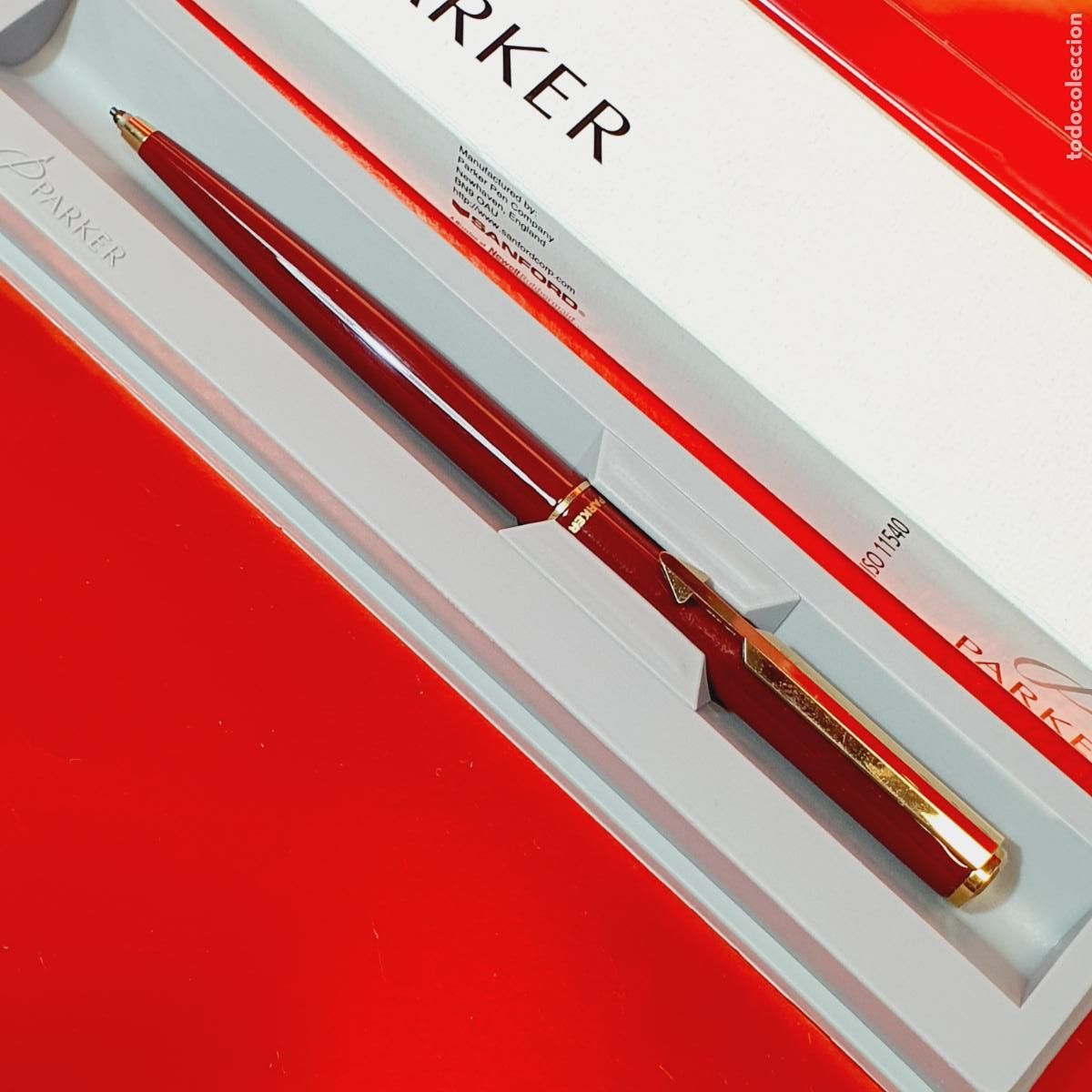 Escriban&iacute;a: 11303*PORTAMINAS 0,9 MM-PARKER ARROW RB1-FRANCIA-BURDEOS+ORO-CAJA FOTOGRAF&Iacute;AS-COLECCIONISTAS