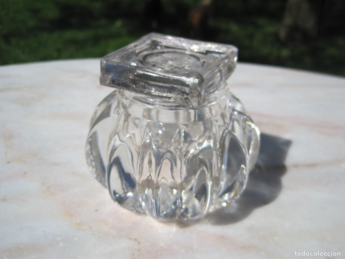 Escriban&iacute;a: TINTERO DE CRISTAL - C. 1900 - Foto 2