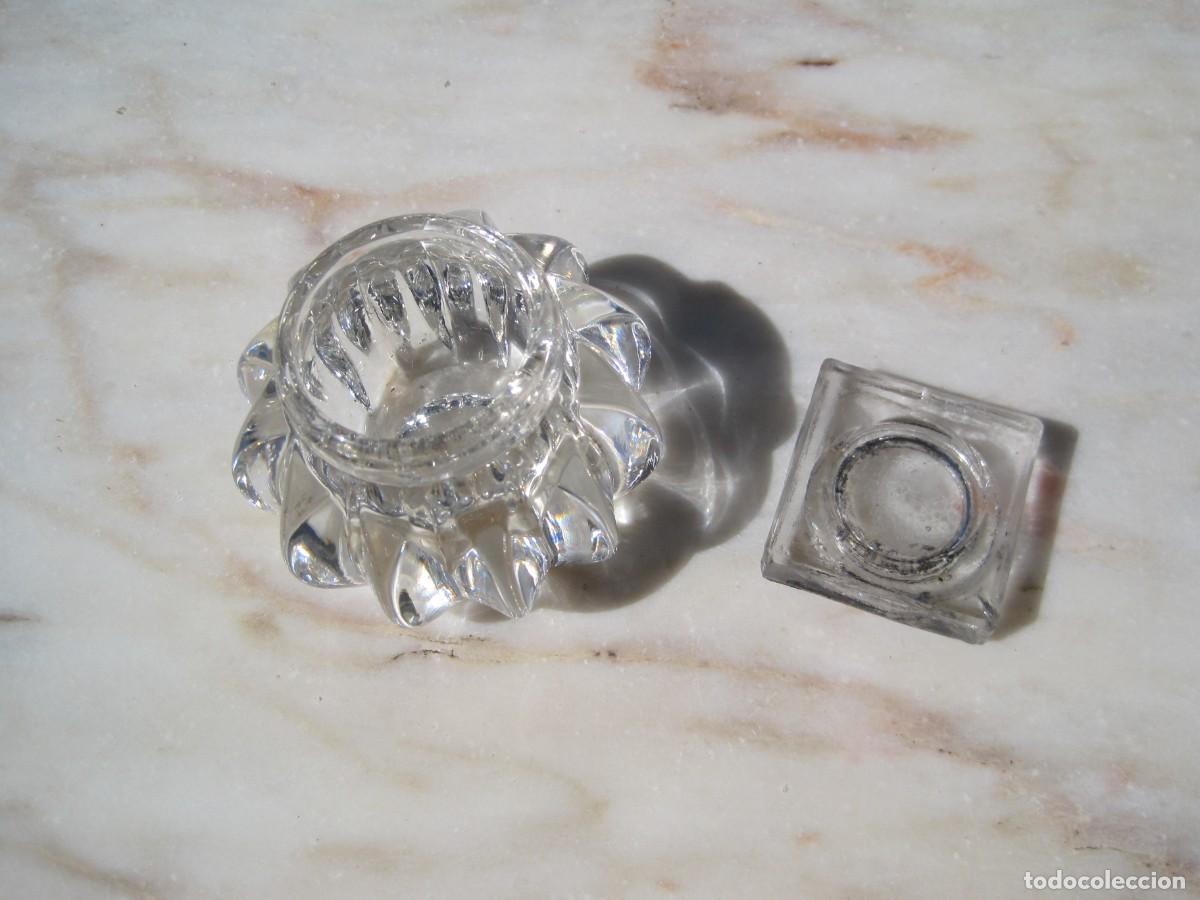 Escriban&iacute;a: TINTERO DE CRISTAL - C. 1900 - Foto 4