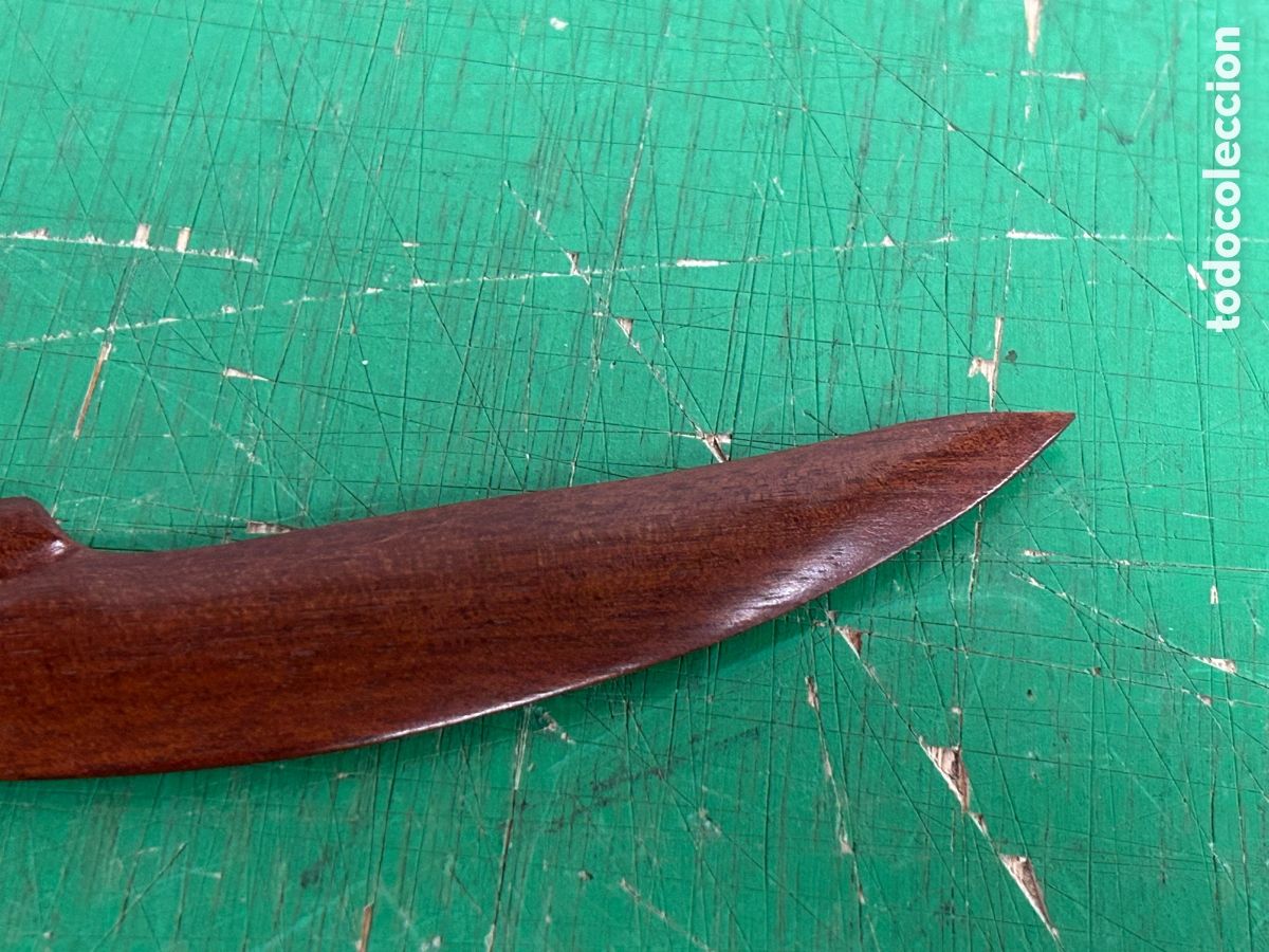 Escriban&iacute;a: ABRE CARTAS DE MADERA CON DIBUJO DE AVE EN EL MANGO - Foto 5