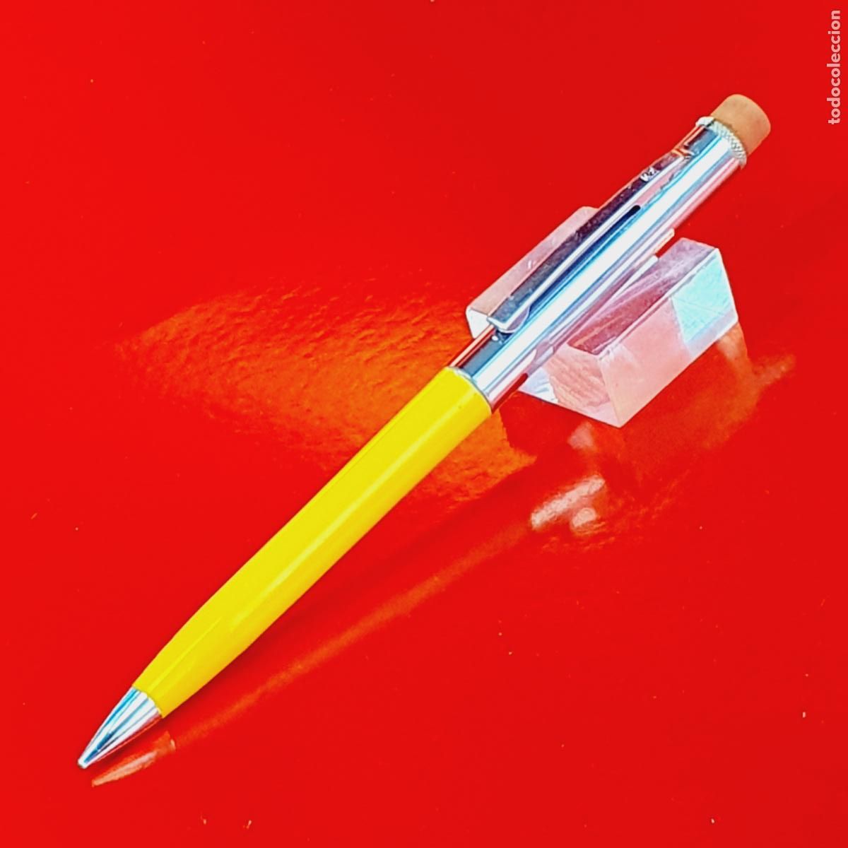 Escriban&iacute;a: PORTAMINAS-POSIBLE SCRIPTO(TIENE&rdquo;S&rdquo;EN CLIP-AMARILLO+CHROMO-EXCELENTE-VER FOTOGRAF&Iacute;AS-COLECCIONISTAS