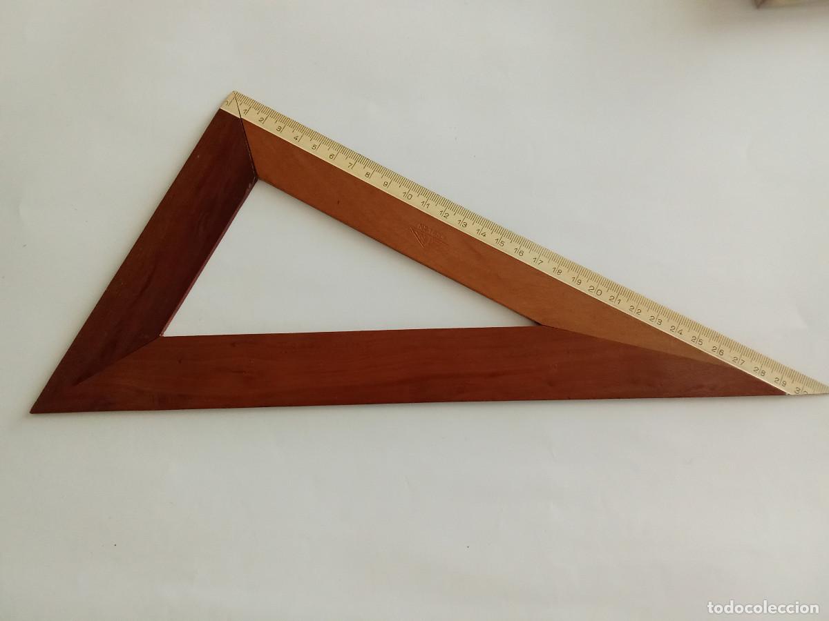 Escriban&iacute;a: Antiguo cartab&oacute;n de madera 30 cm - Foto 2