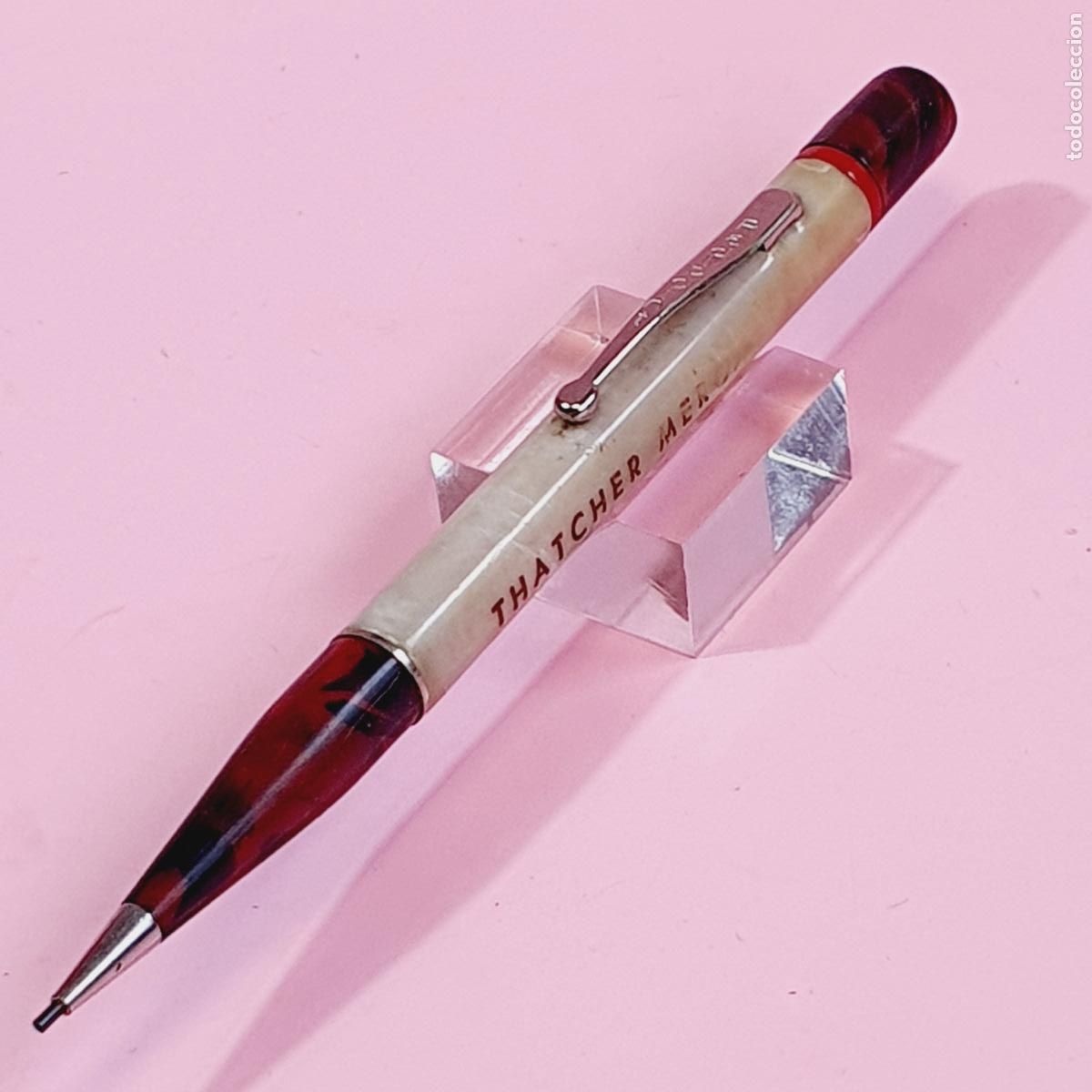 Escriban&iacute;a: 7841*PORTAMINAS-REDIPOINT 1.1 MM-U.S.A.-EXCELENTENTE-VINTAGE-TOP+PUNTA TIPO EBONITA O MADERA-FUNC