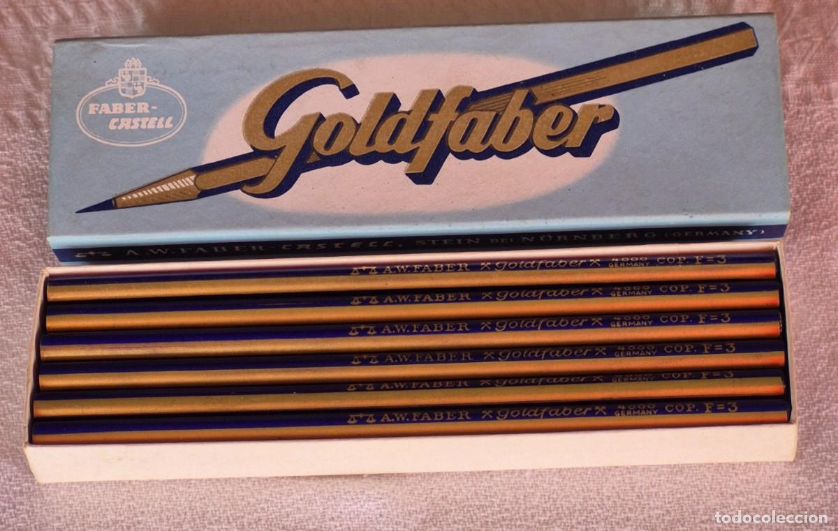 Escriban&iacute;a: FABER-CASTELL &ndash; GOLDFABER n&ordm; 4000 COP. F=3 &ndash; Germany -caja de 12 l&aacute;pices-estuche cart&oacute;n