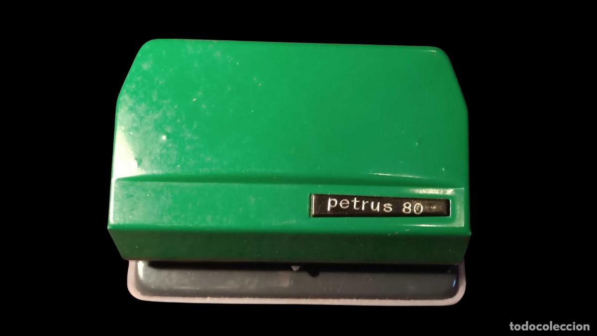 Escriban&iacute;a: TALADRADORA PERFORADORA PETRUS 80 &middot; VERDE &middot; A&Ntilde;OS 60/70 &middot; MATERIAL OFICINA VINTAGE &middot; COLECCIONISTA