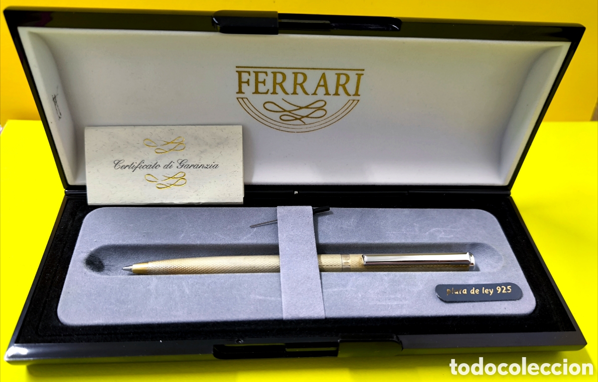 Escriban&iacute;a: LAPICERO/PENCIL FERRARI PLATA 925