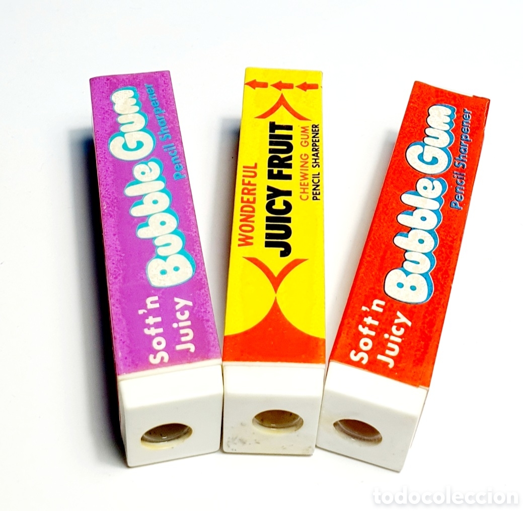 Writing Items: SACAPUNTAS CHICLES BUBBLE GUM A&Ntilde;OS 80