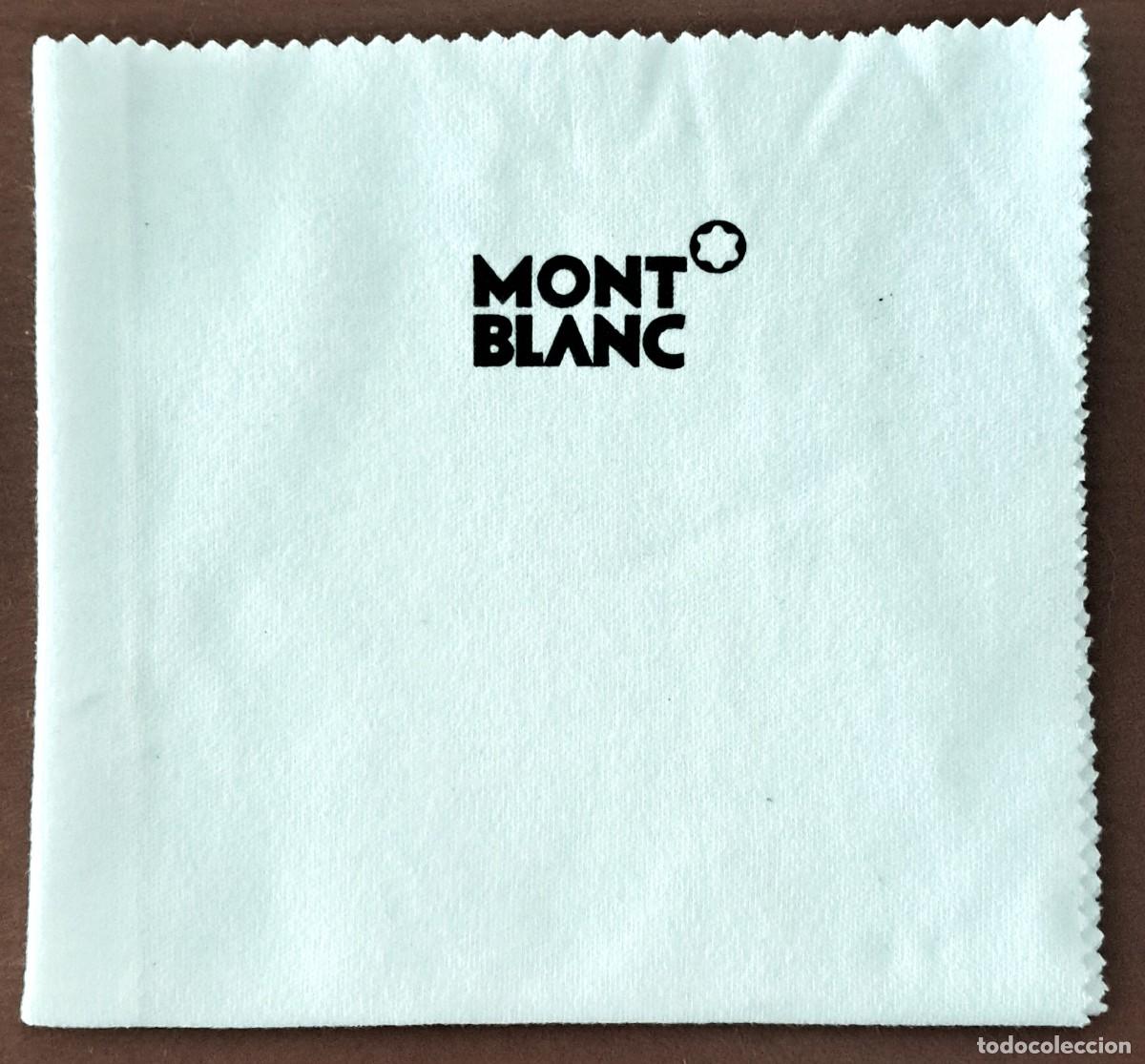 Escriban&iacute;a: MONTBLANC GAMUZA ABRILLANTADO ORIGINAL, SIN USAR. 28 X 30 CM