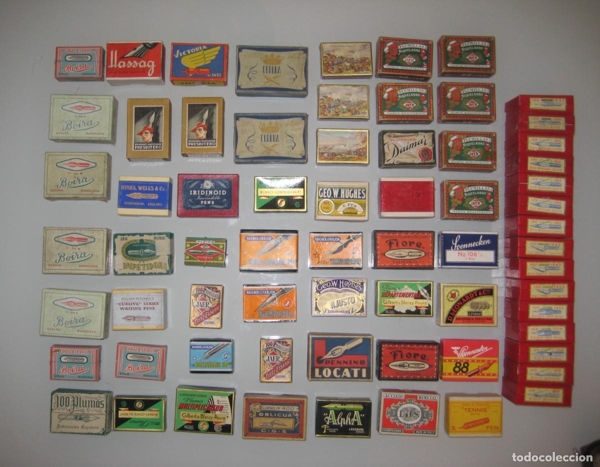 Escriban&iacute;a: 67 CAJAS DE PLUMILLAS PRECINTADAS MITAD SIGLO XX