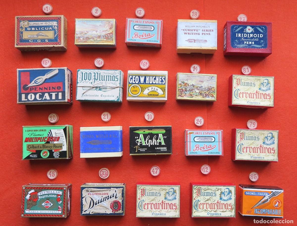 Escriban&iacute;a: LOTE N&ordm; 1 PLUMILLAS CAJAS PRECINTADAS MITAD SIGLO XX