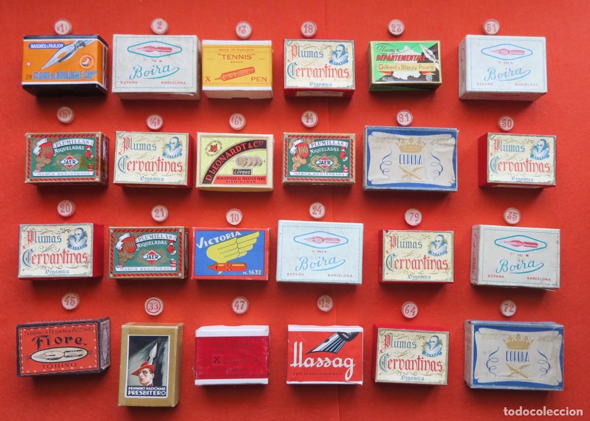 Escriban&iacute;a: LOTE N&ordm; 3 CAJAS DE PLUMILLAS PRECINTADAS MITAD SIGLO XX