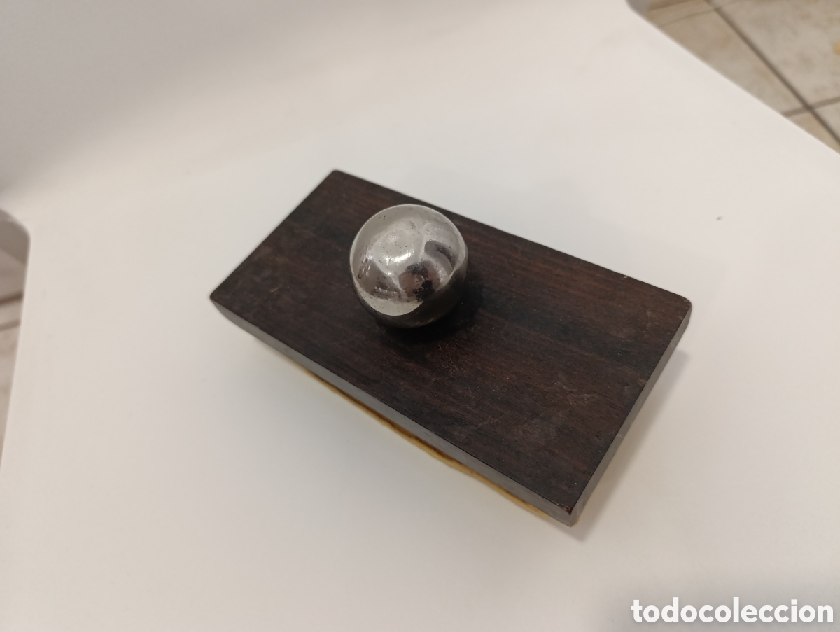 Escriban&iacute;a: Antiguo secante de escritorio de madera - Foto 4