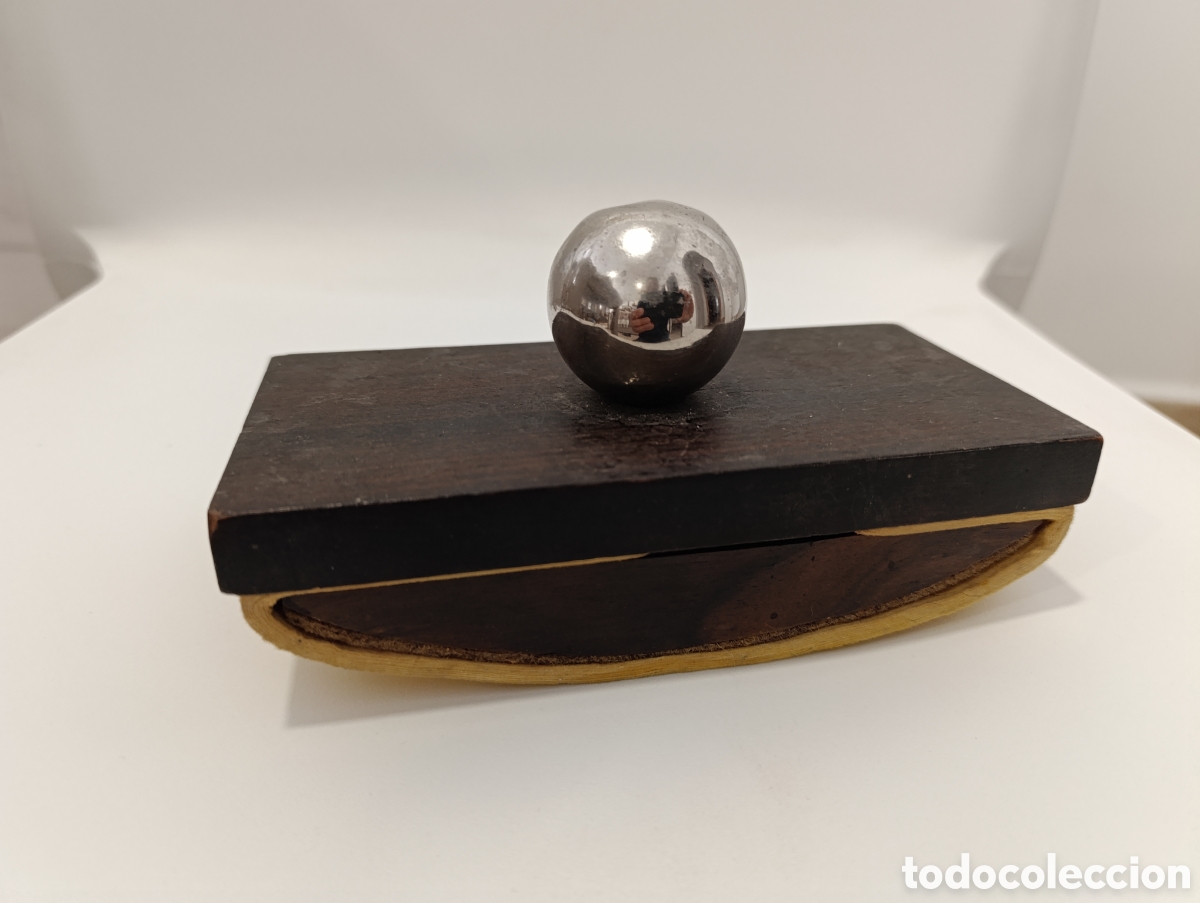 Escriban&iacute;a: Antiguo secante de escritorio de madera - Foto 1