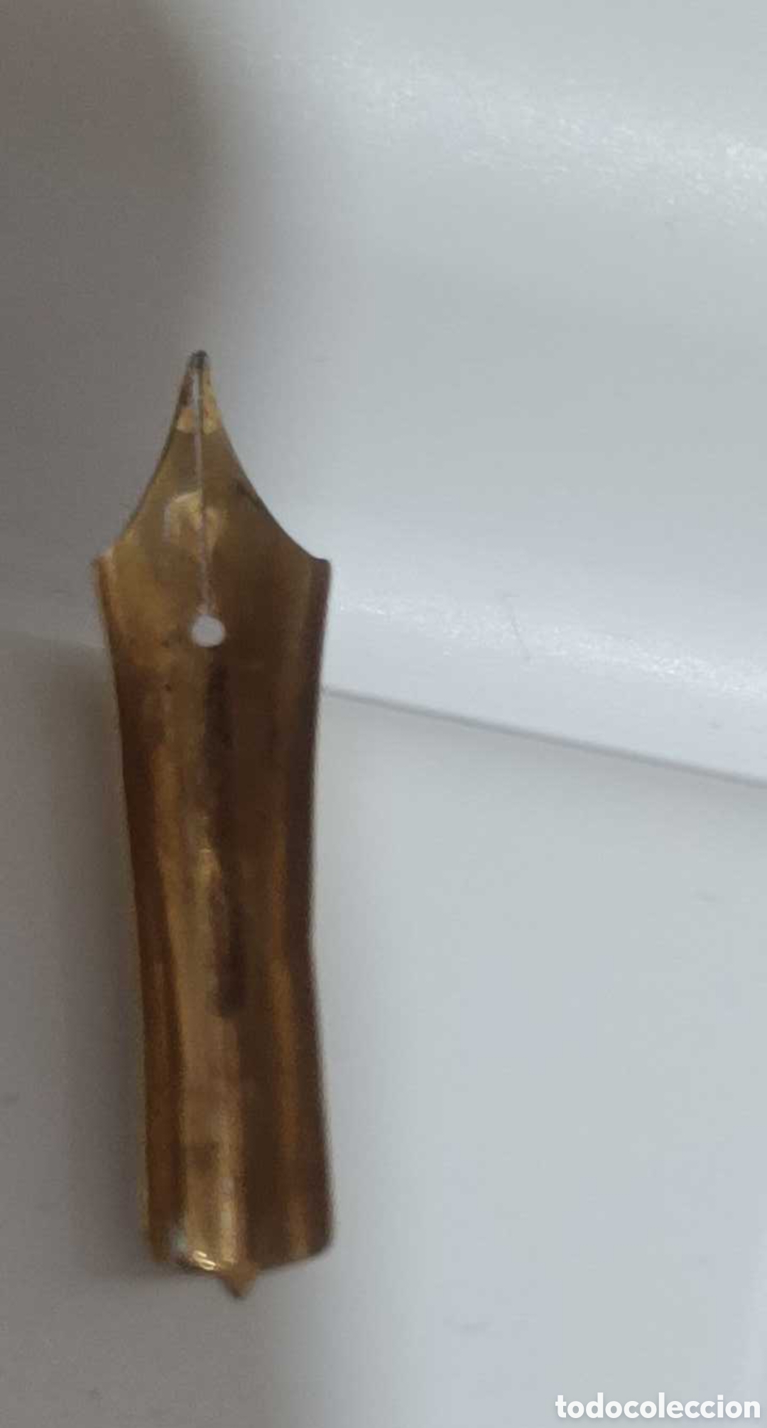 Escriban&iacute;a: Plum&iacute;n oro 14k montblan 235 - Foto 5