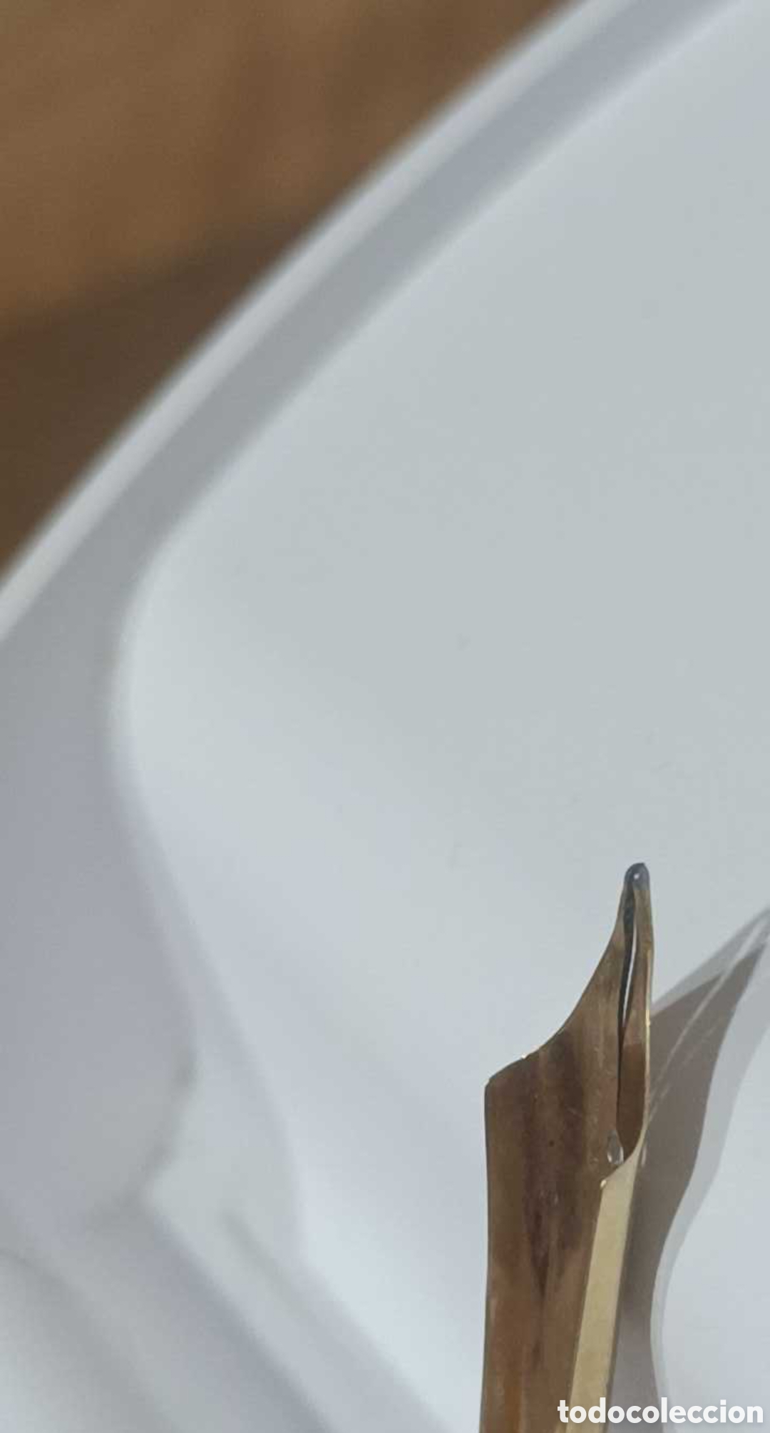 Escriban&iacute;a: Plum&iacute;n oro 14k montblan 235 - Foto 7