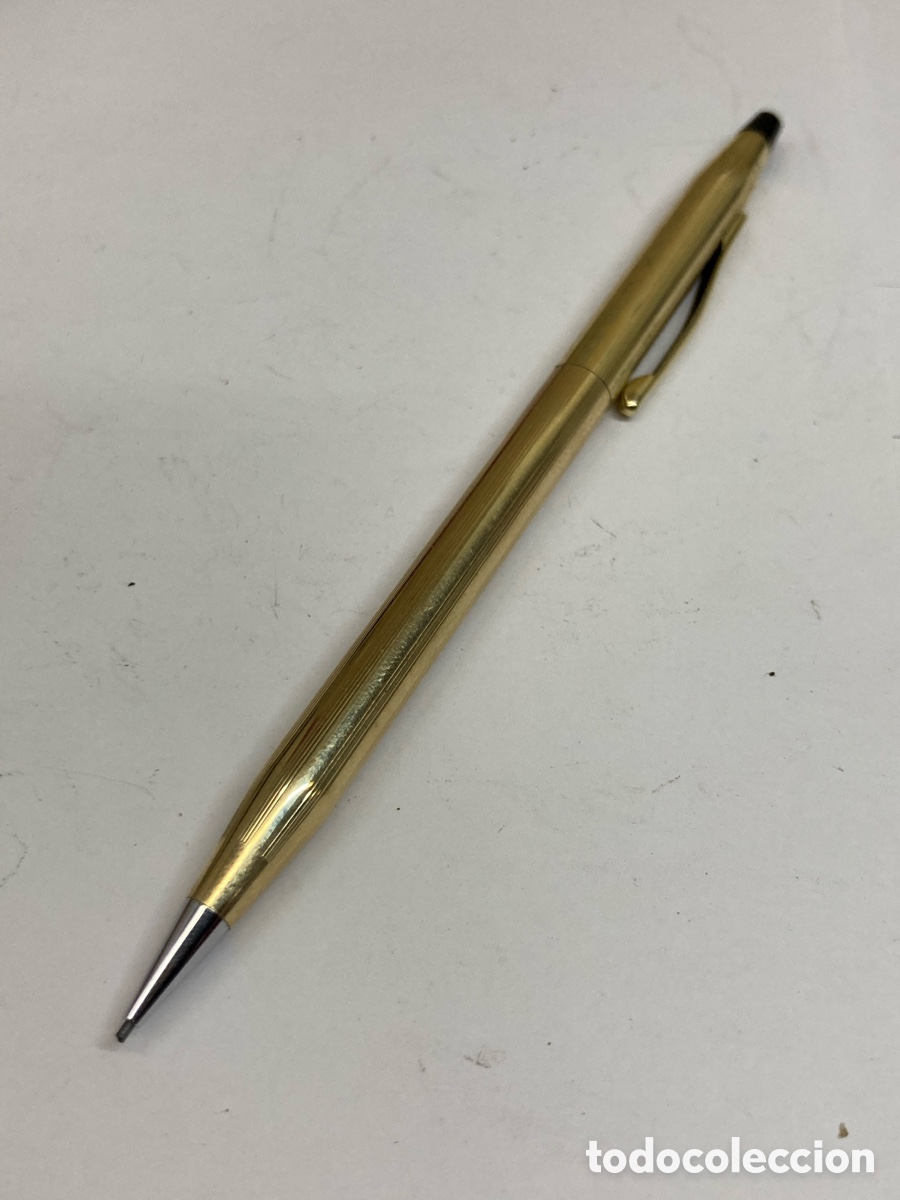 Escriban&iacute;a: Portaminas Cross cuerpo dorado 12kt