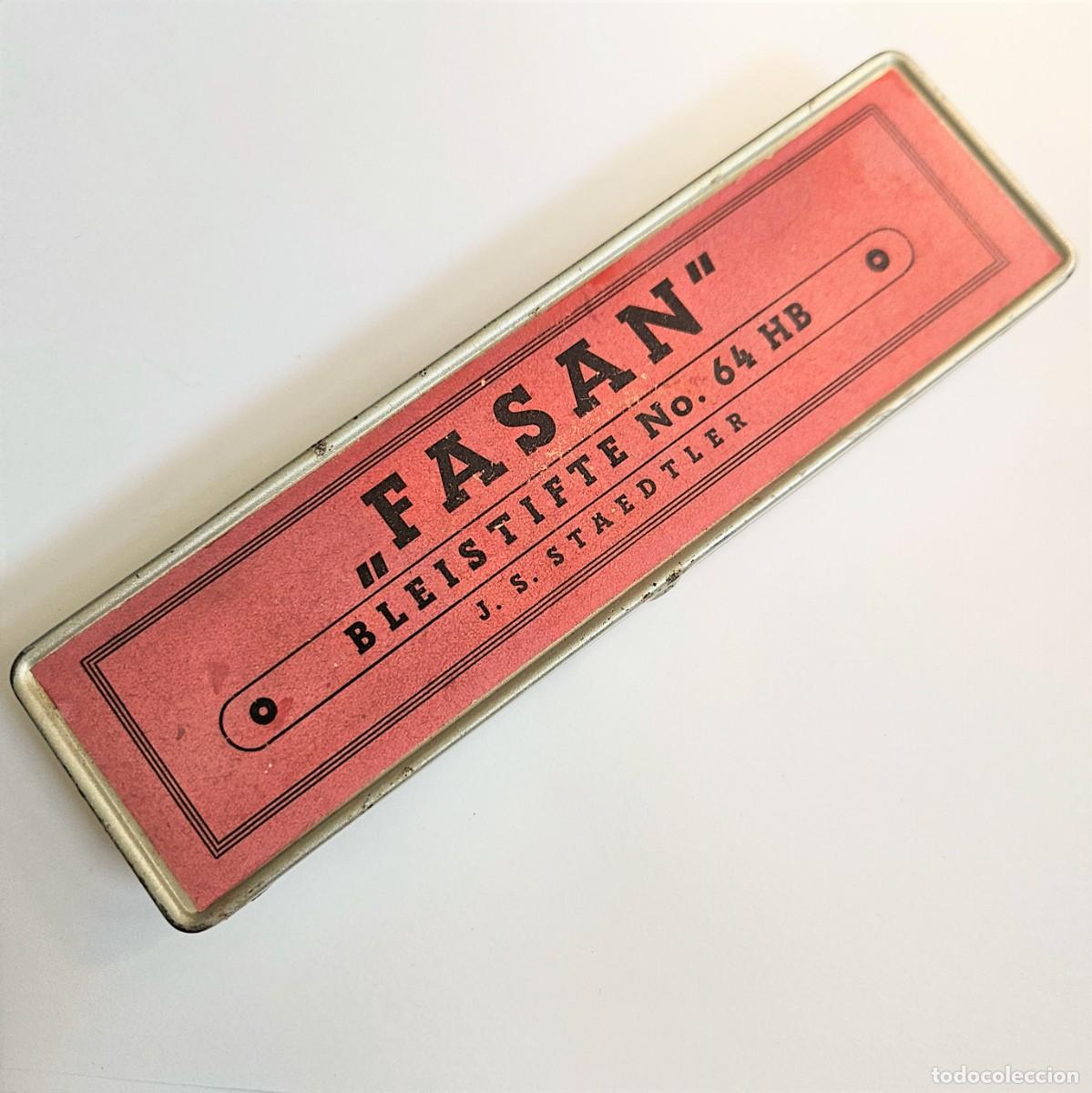 Escriban&iacute;a: Raro. Antigua caja de lapices de Fasan. ALEMANIA 1930 - 1940.