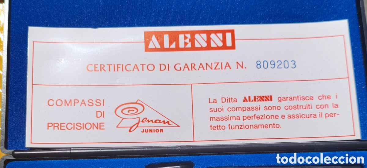 Escriban&iacute;a: Caja compas de precisi&oacute;n Alessi a&ntilde;os 70 o 80 - Foto 4