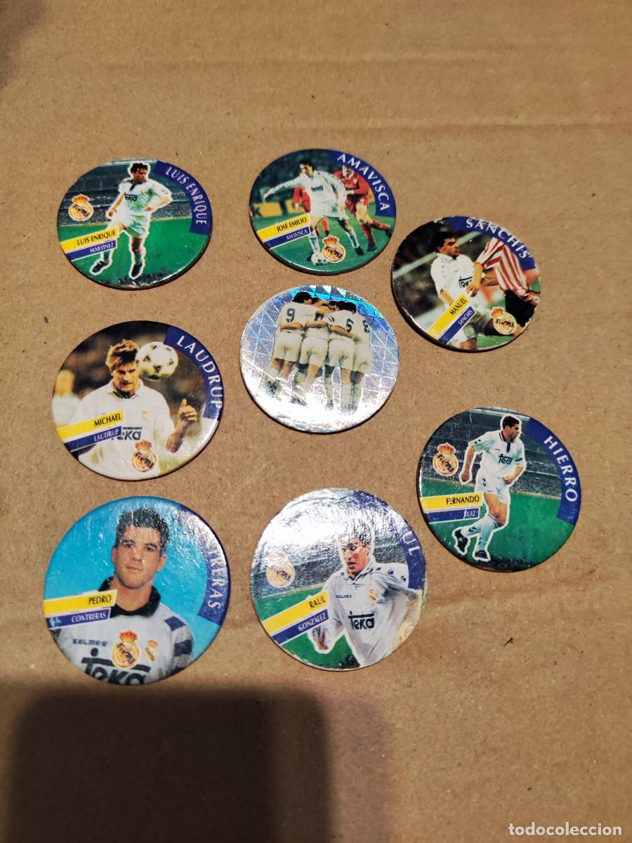 Escriban&iacute;a: Lote 8 tazos Real Madrid diario AS producto oficial tazo caps cap