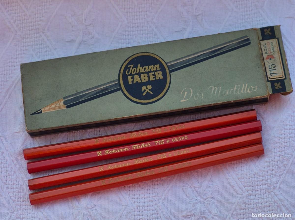 Escriban&iacute;a: JOHANN FABER&ndash;DOS MARTILLOS&ndash;n&ordm; 715 azul / rojo&ndash;CAJA 12 L&Aacute;PICES en estuche cart&oacute;n-nuevos a estrenar