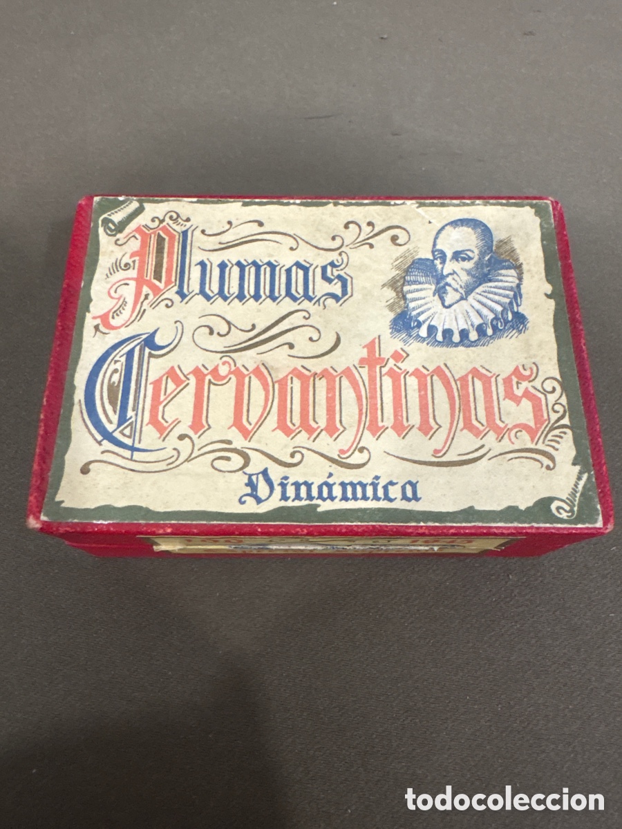 Escriban&iacute;a: CAJA DE CARTON CON 10 PLUMAS CERVANTES DINAMICA*ver fotos*